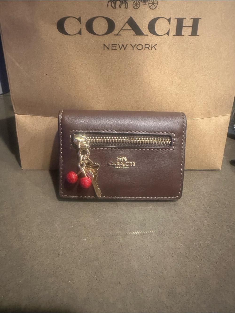 NWT Coach Charm Wallet